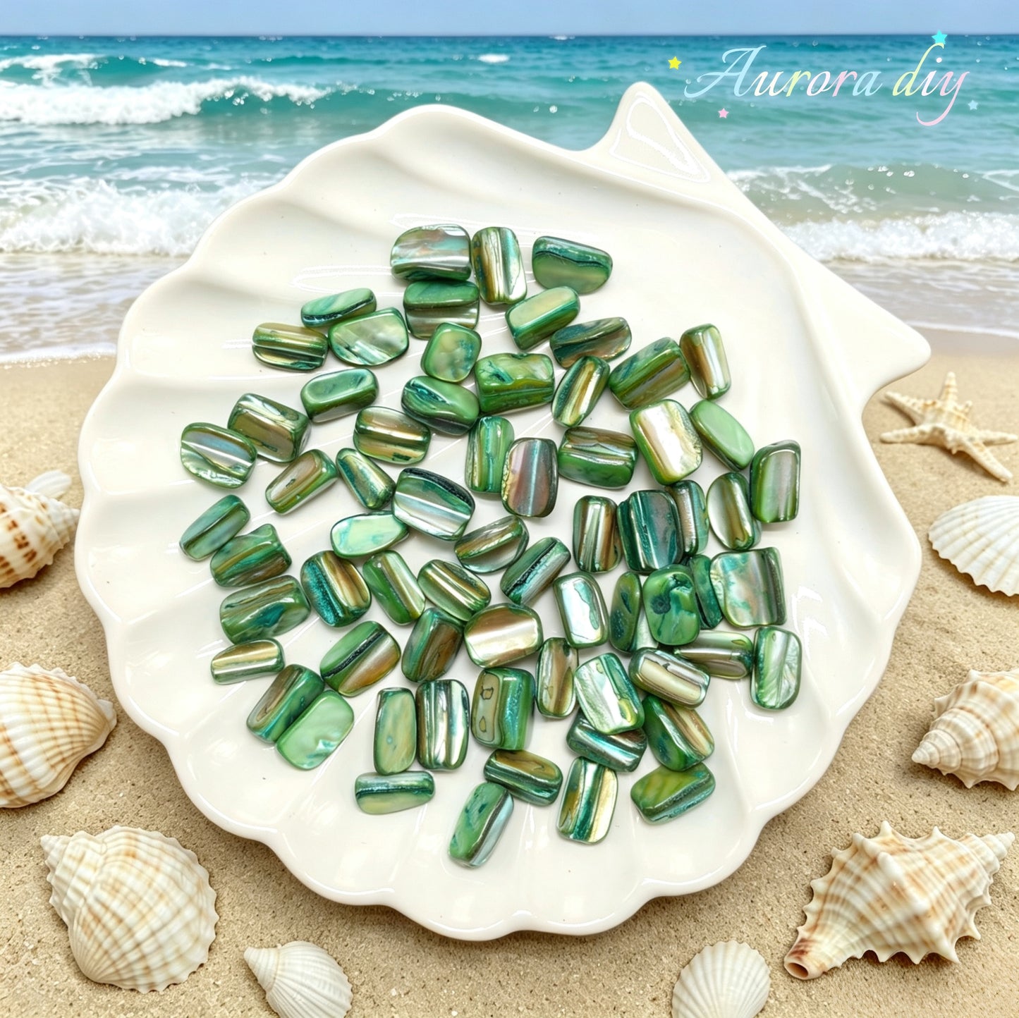 ✨【NEW】Iris Iridescent Mixed-Shape Mother-of-Pearl Shell Bulk DIY Craft Beads