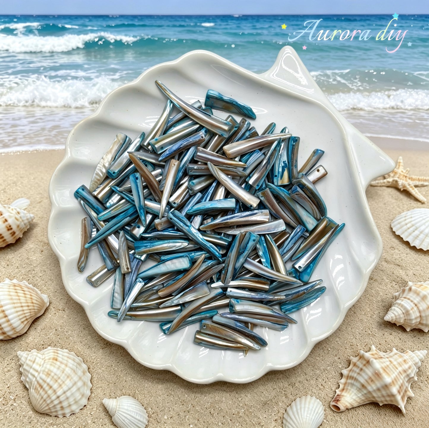 ✨【NEW】Iris Iridescent Mixed-Shape Mother-of-Pearl Shell Bulk DIY Craft Beads