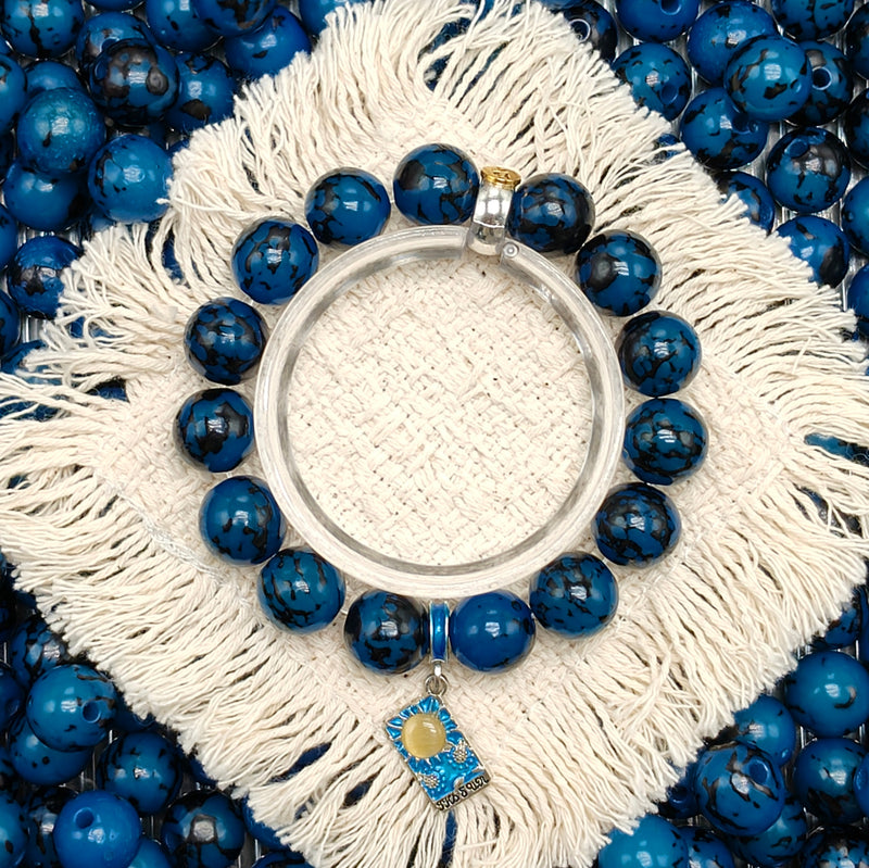 [B1G1] Collection-Dapple Pattern Natural Bodhi Beads | Unique Textured DIY Beads