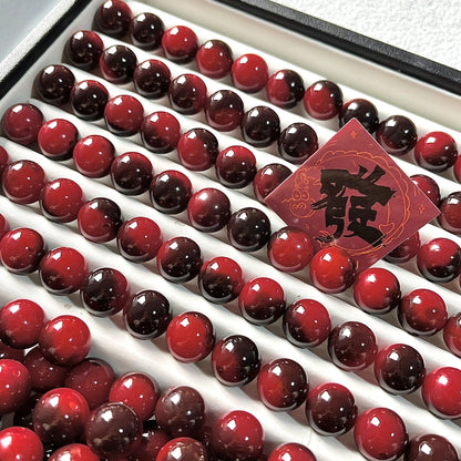 [NEW] H66-11.5mm Burgundy Wine Ombre Round Bodhi|for Bracelet & Jewelry DIY making