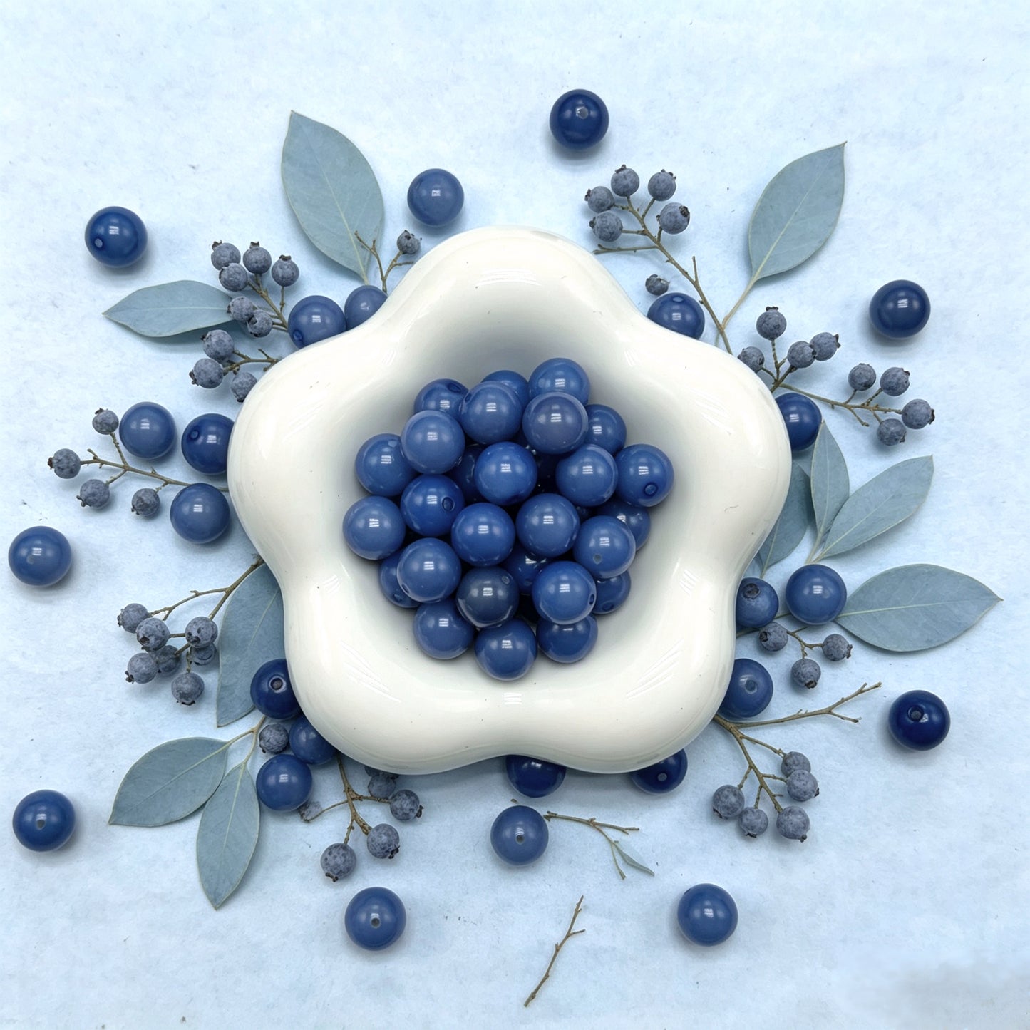 [NEW] H67- 10.5 mm BlueBerry Haze Round Bodhi|for Bracelet & Jewelry DIY making