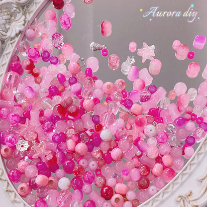 【NEW|B5G1】Aesthetic Mixed Glass Beads Collection | Buy 5 Packs Get 1 Free, 250g Per Pack, New Colors Updated Regularly
