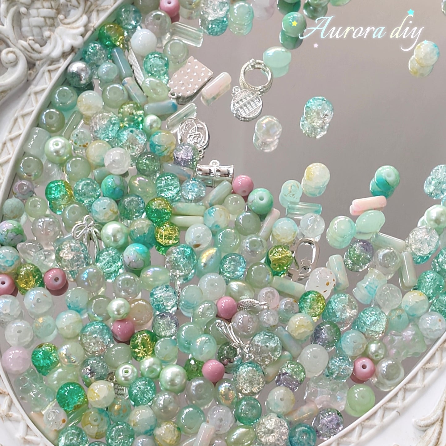 【NEW|B5G1】Aesthetic Mixed Glass Beads Collection | Buy 5 Packs Get 1 Free, 250g Per Pack, New Colors Updated Regularly