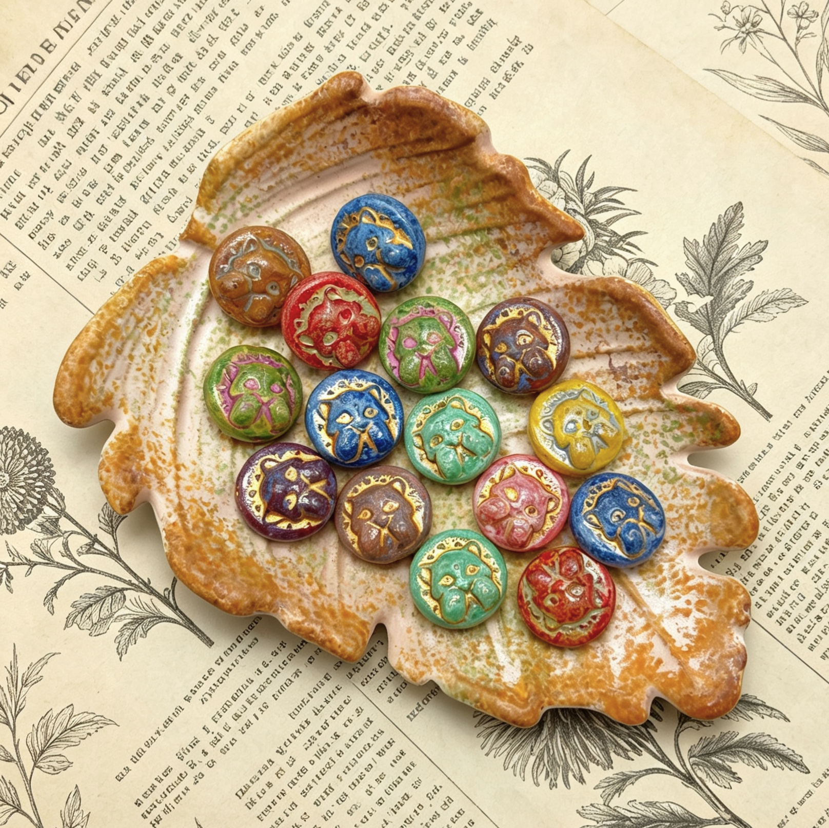[NEW] Vintage Gold Inlay Czech Glass Beads