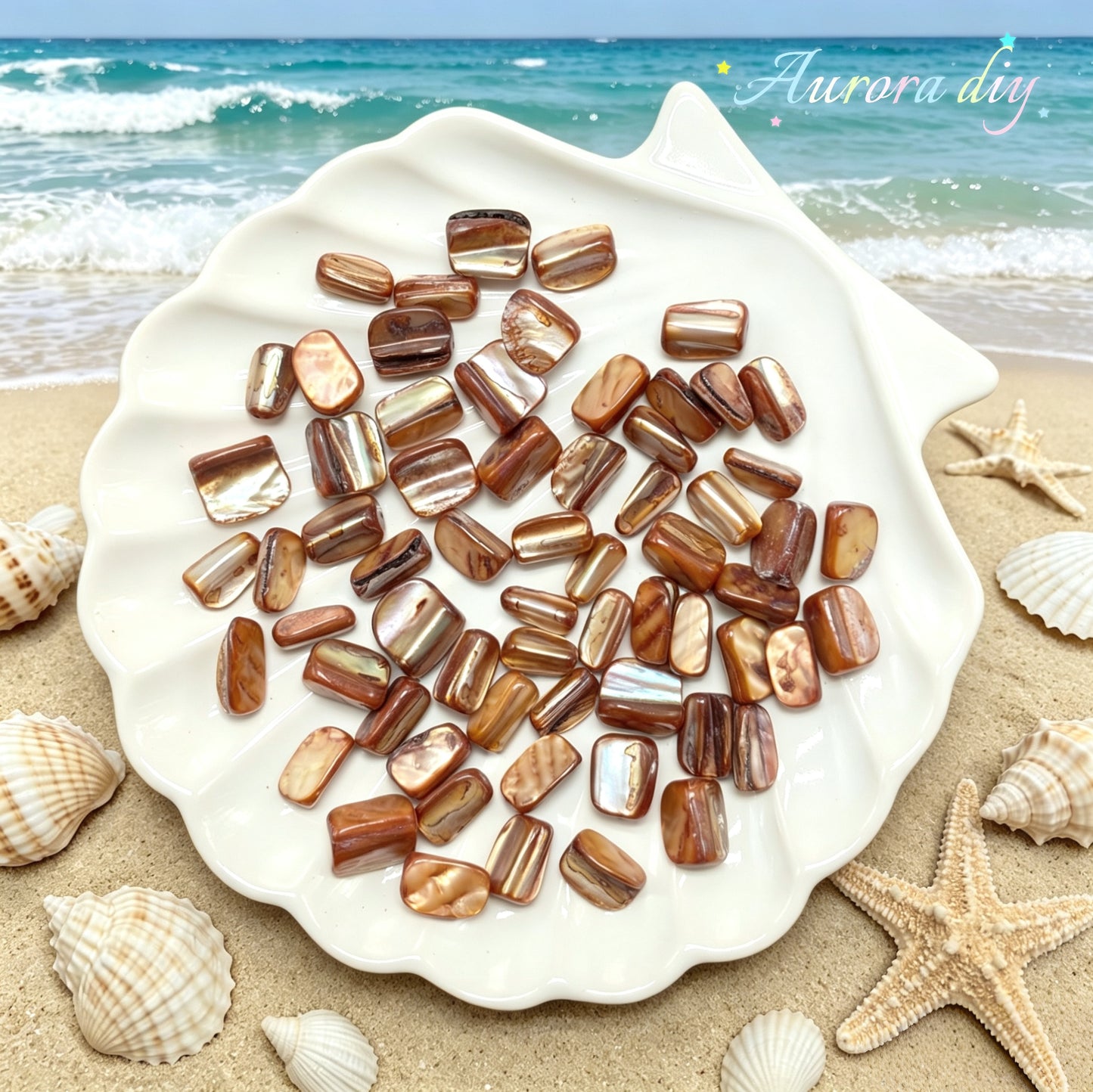 ✨【NEW】Iris Iridescent Mixed-Shape Mother-of-Pearl Shell Bulk DIY Craft Beads