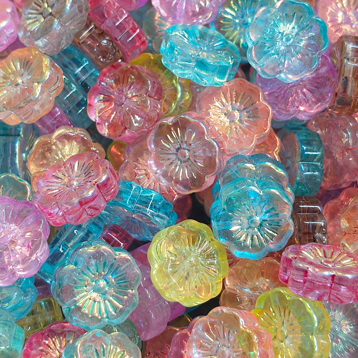 [NEW] Vintage Gold Inlay Czech Glass Beads