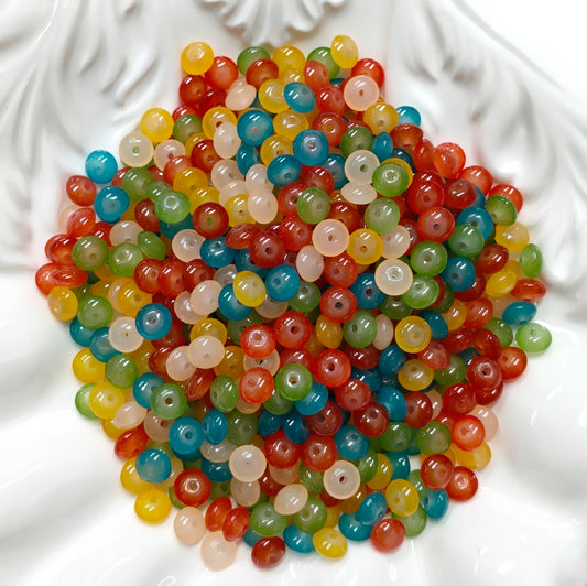 ✨【NEW】Vivid UFO Mix Set | Flying Saucer Shaped Glass Beads For DIY Bracelet Necklace Earring Crafts