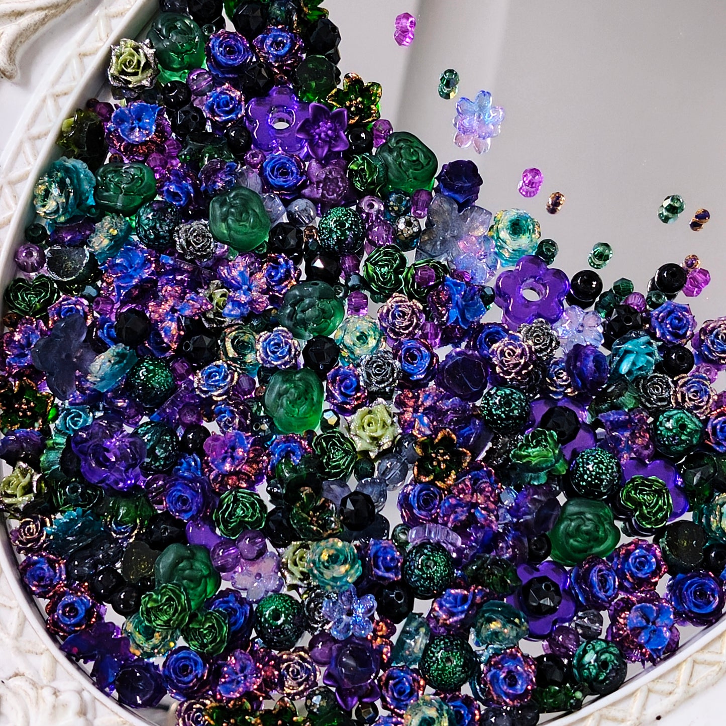 💜【NEW】Gothic BloomⅡ | Halloween Resin Soft Flower Set For DIY Handmade Jewelry
