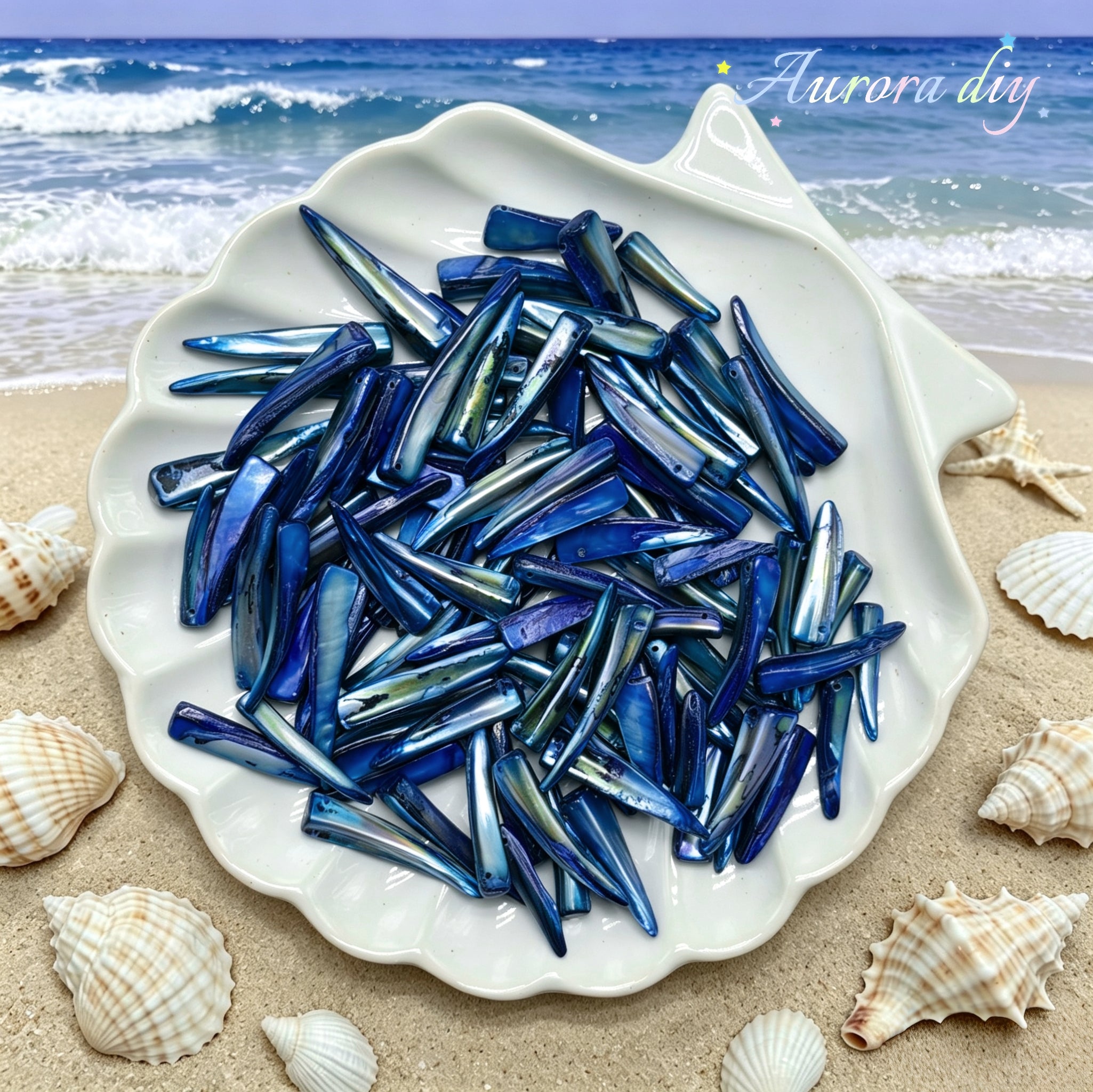 ✨【NEW】Iris Iridescent Mixed-Shape Mother-of-Pearl Shell Bulk DIY Craft Beads