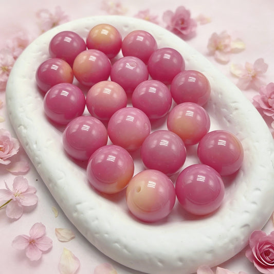 [NEW] Large 19-20.5mm Gradient Round Bodhi | Smooth Glossy Bodhi Beads for DIY Handmade Jewelry