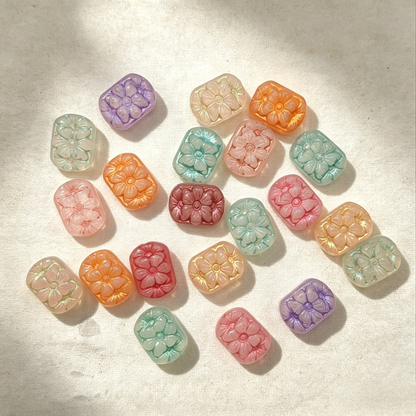 [NEW] Vintage Gold Inlay Czech Glass Beads