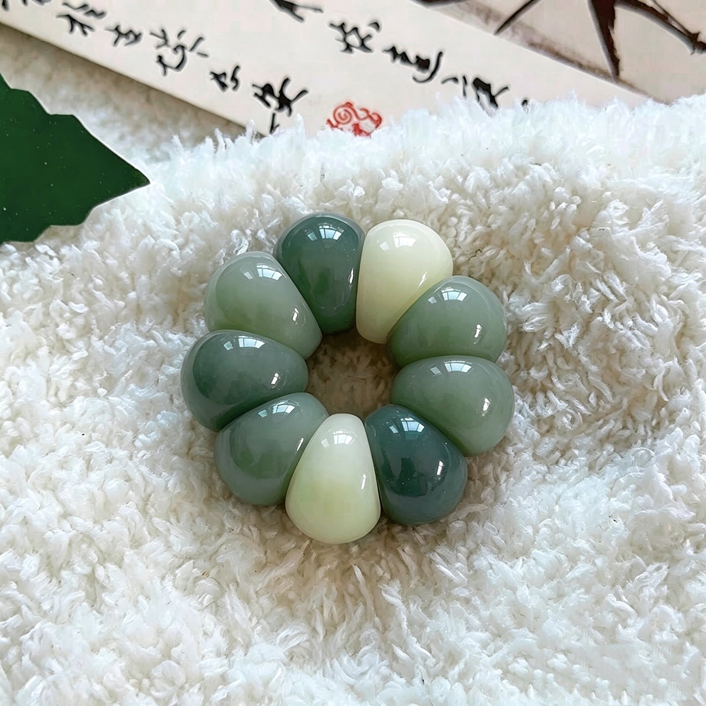 [NEW] F48-12mm Jade Mist Garlic Bodhi|for Bracelet & Jewelry DIY making