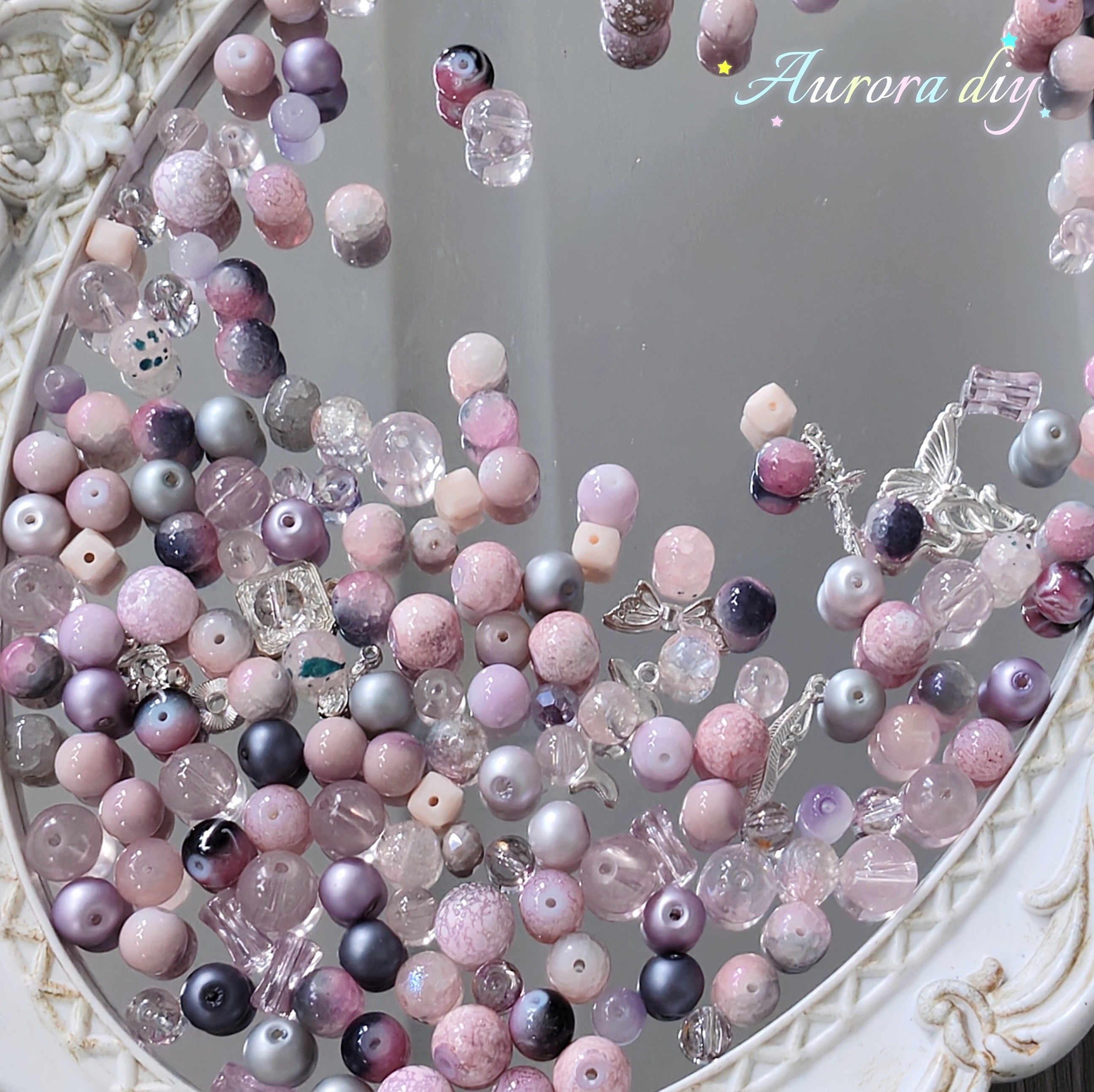 【NEW|B5G1】Aesthetic Mixed Glass Beads Collection | Buy 5 Packs Get 1 Free, 250g Per Pack, New Colors Updated Regularly