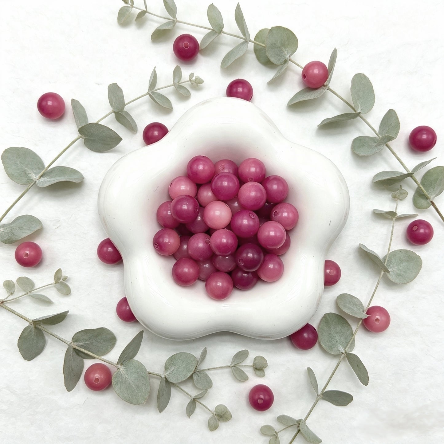 [NEW] H57-10mm Berry Mauve Round Bodhi|for Bracelet & Jewelry DIY making
