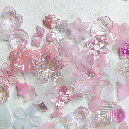 ✨【NEW】Petal Spectrum | Mixed Acrylic Flower Petal Charms For DIY Jewelry Making