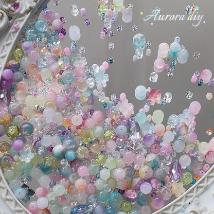 【NEW|B5G1】Aesthetic Mixed Glass Beads Collection | Buy 5 Packs Get 1 Free, 250g Per Pack, New Colors Updated Regularly