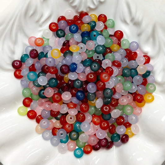 ✨【NEW】Vivid UFO Mix Set | Flying Saucer Shaped Glass Beads For DIY Bracelet Necklace Earring Crafts