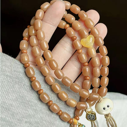Bodhi-Milk Coffee Capsule | Loose Beads for DIY Bracelet Making