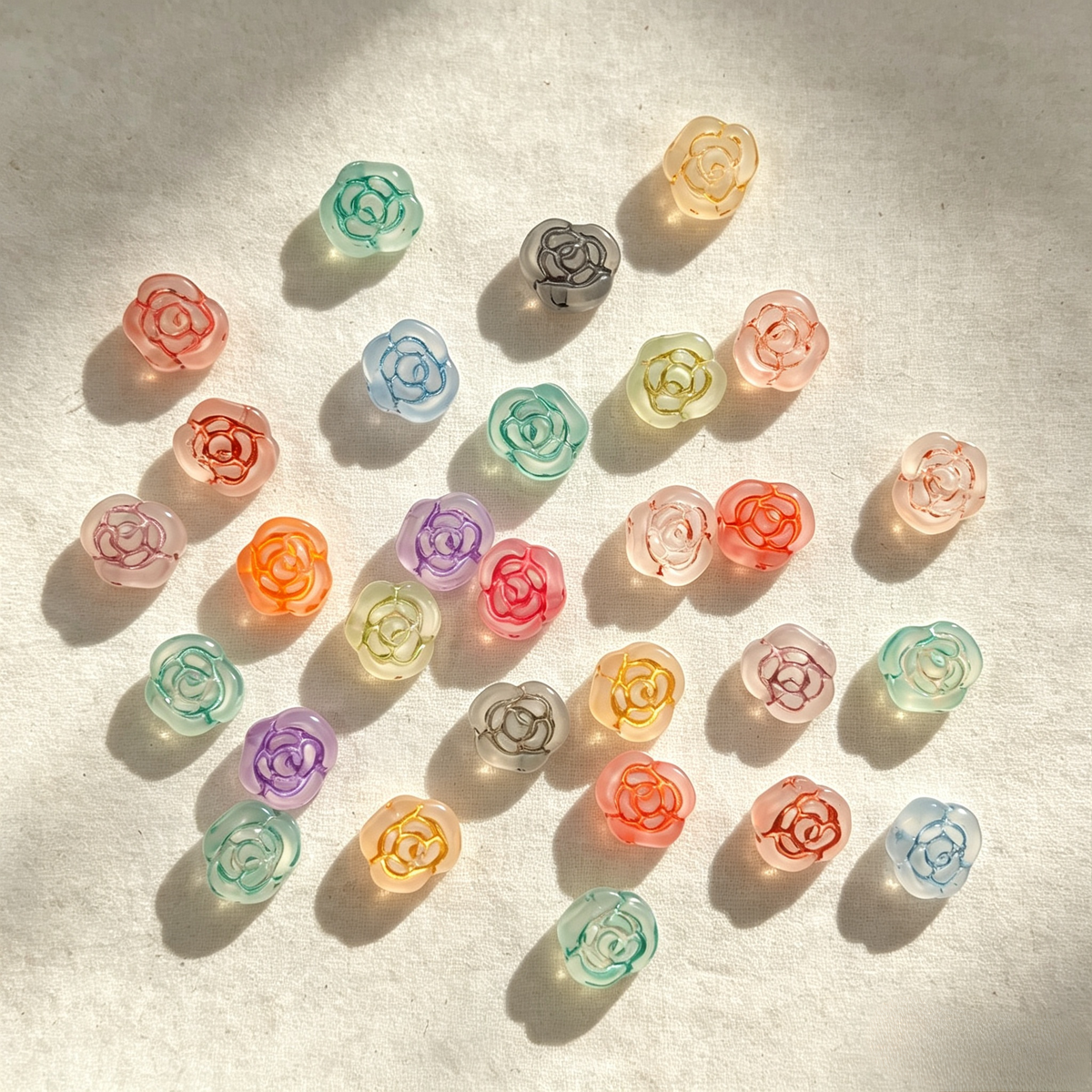 [NEW] Vintage Gold Inlay Czech Glass Beads