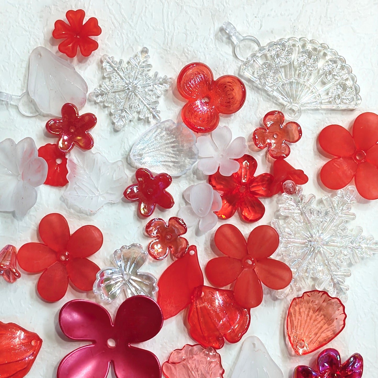 ✨【NEW】Petal Spectrum | Mixed Acrylic Flower Petal Charms For DIY Jewelry Making