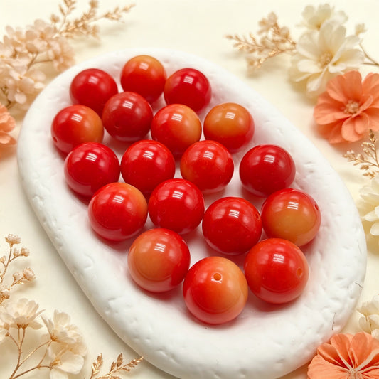 [NEW] Large 19-20.5mm Gradient Round Bodhi | Smooth Glossy Bodhi Beads for DIY Handmade Jewelry