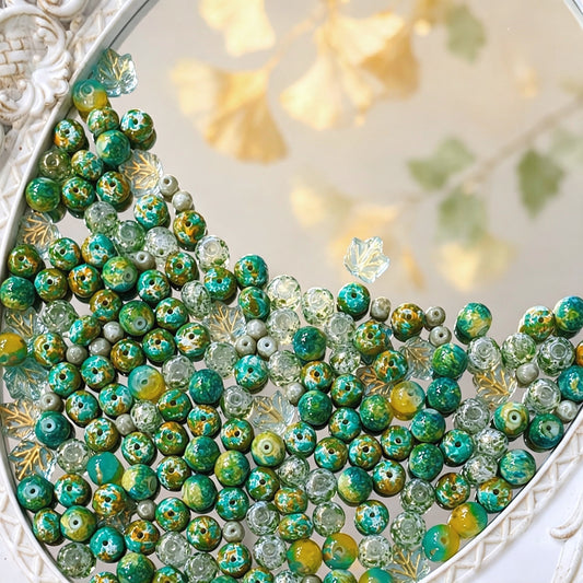 🍂【NEW】Ginkgo Breeze | Fall Themed Glass Beads For DIY Jewelry Making Supplies