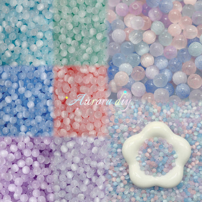 ✨【NEW】Cat Eye Sphere | Pastel Glass Beads For DIY Handcraft