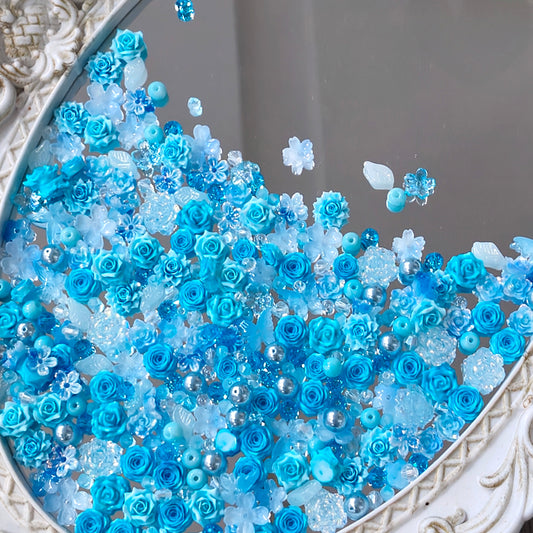 ✨【NEW|B1G1】Blue Frost Bloom Soft flowers Set