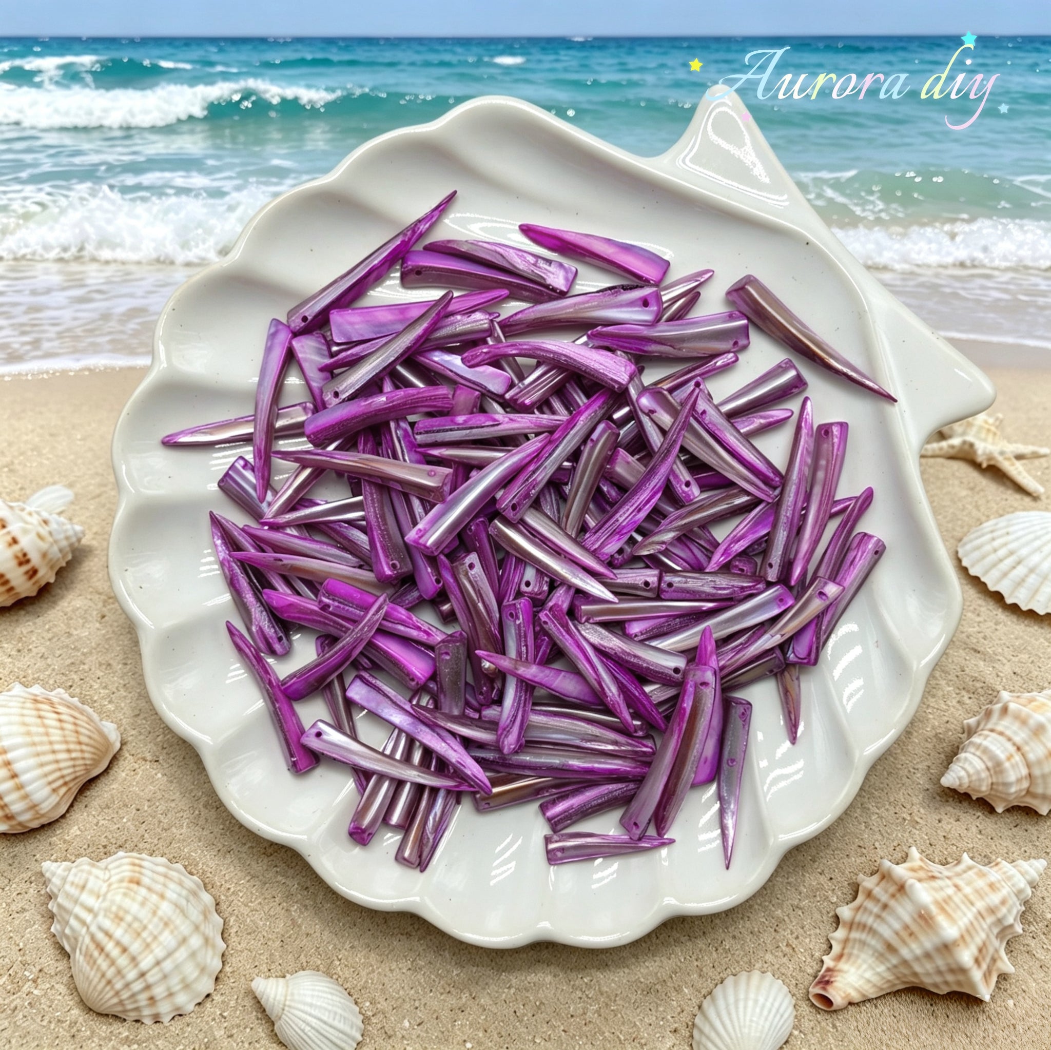✨【NEW】Iris Iridescent Mixed-Shape Mother-of-Pearl Shell Bulk DIY Craft Beads