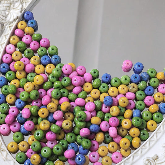 ✨【NEW】Watercolor Jungle | Multicolor Water Dyed Donut Glass Beads For DIY Handmade Jewelry