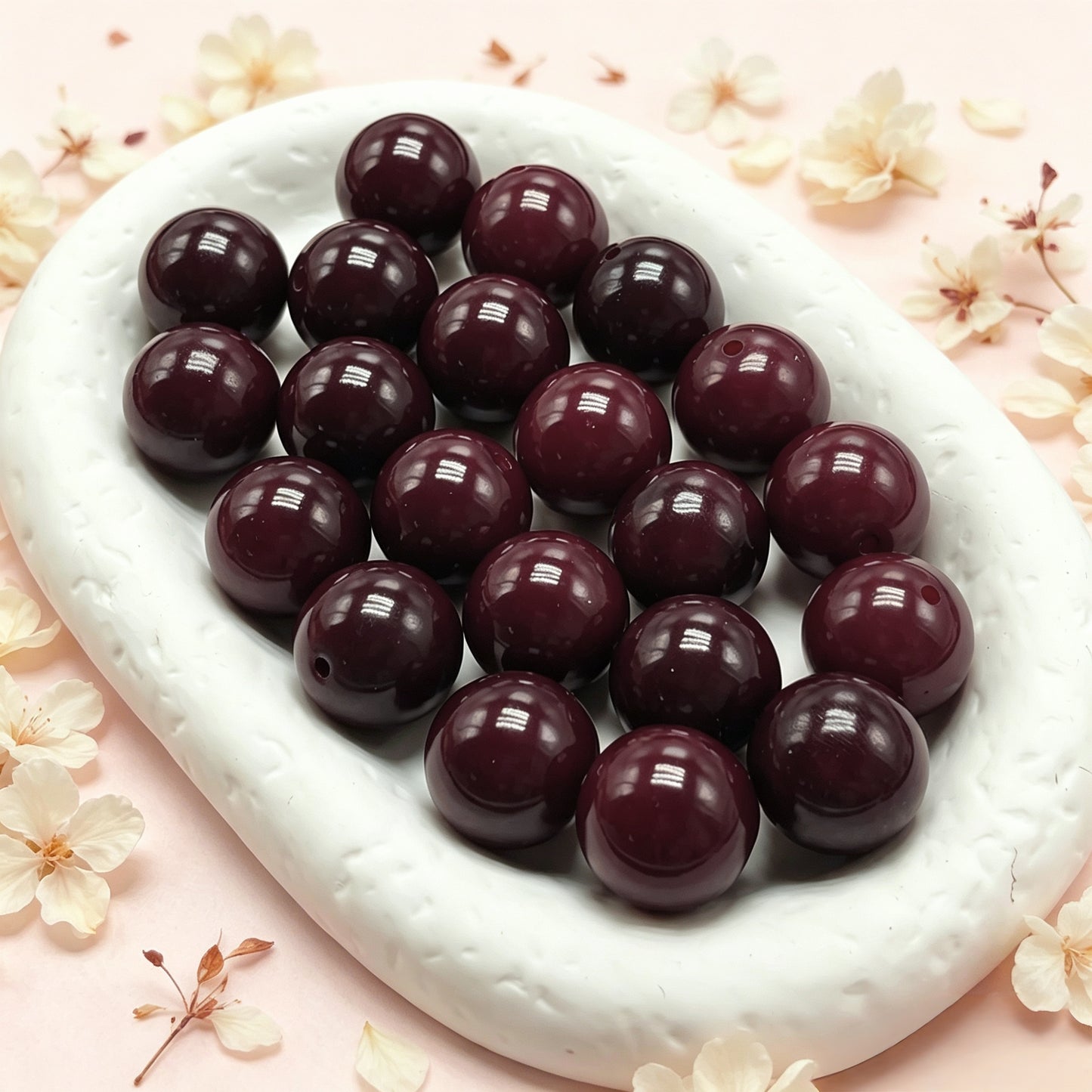 [NEW] Large 19-20.5mm Gradient Round Bodhi | Smooth Glossy Bodhi Beads for DIY Handmade Jewelry