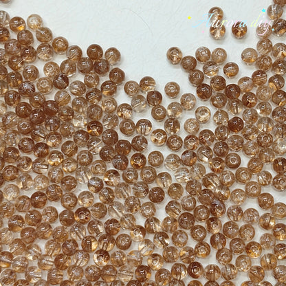 ✨【NEW】8mm Multicolor Wave‑Pattern Glass Round Beads For DIY Jewelry Making