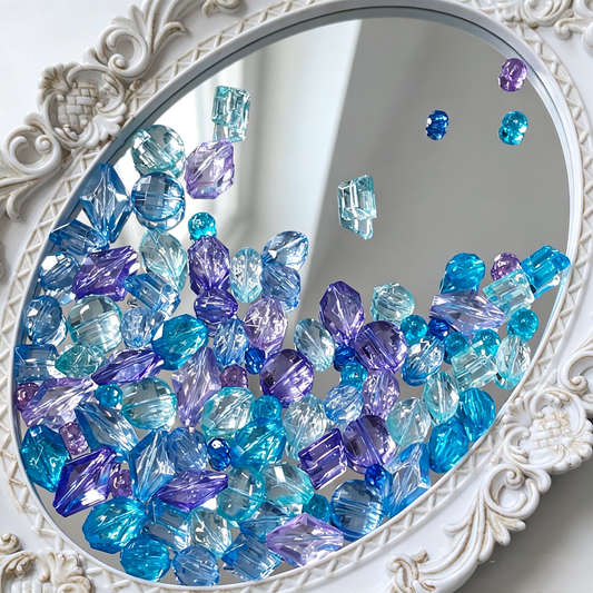 ✨【NEW】Prism Multicolor Faceted Acrylic Beads For DIY Jewelry Making