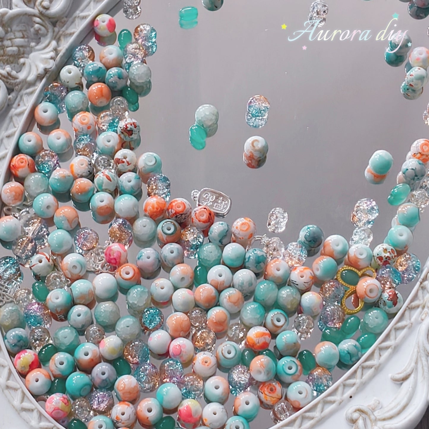 【NEW|B5G1】Aesthetic Mixed Glass Beads Collection | Buy 5 Packs Get 1 Free, 250g Per Pack, New Colors Updated Regularly