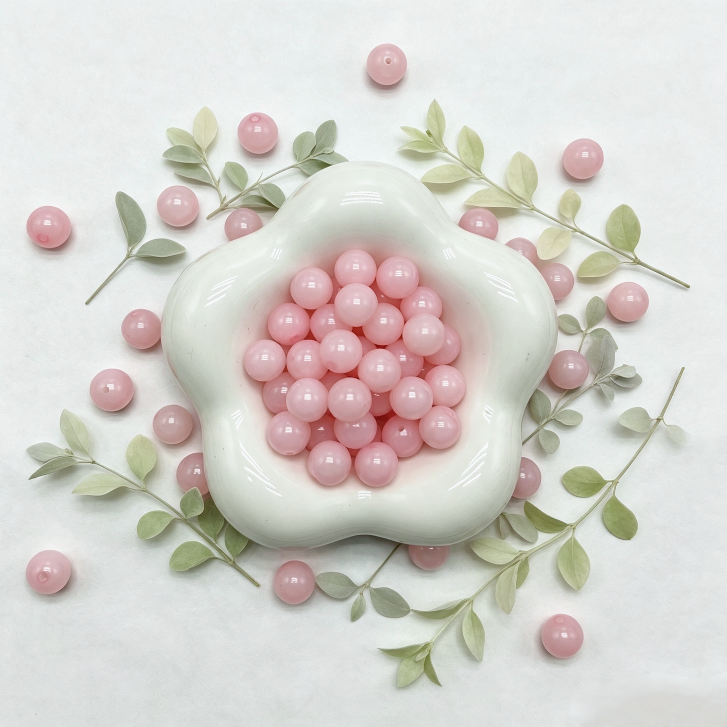 [NEW] H55-10mm Pale Pink Round Bodhi|for Bracelet & Jewelry DIY making