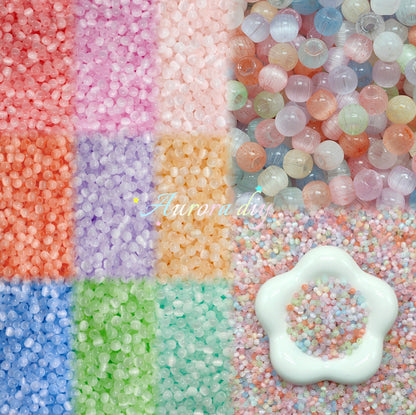✨【NEW】Cat Eye Sphere | Pastel Glass Beads For DIY Handcraft