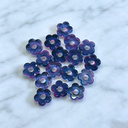 ✨【NEW】Hollow Flower | Large Hole Glass Flower Beads For DIY Handmade Jewelry Craft Supplies