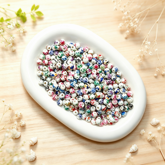 【NEW】Pastel Garden Ceramic Beads