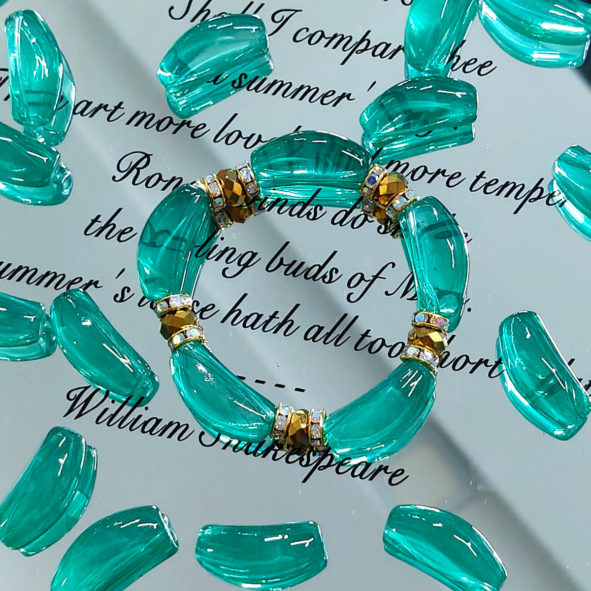 ✨【NEW】Jelly Curved Tube | Candy‑Tone Glass Beads For DIY Bracelet Making