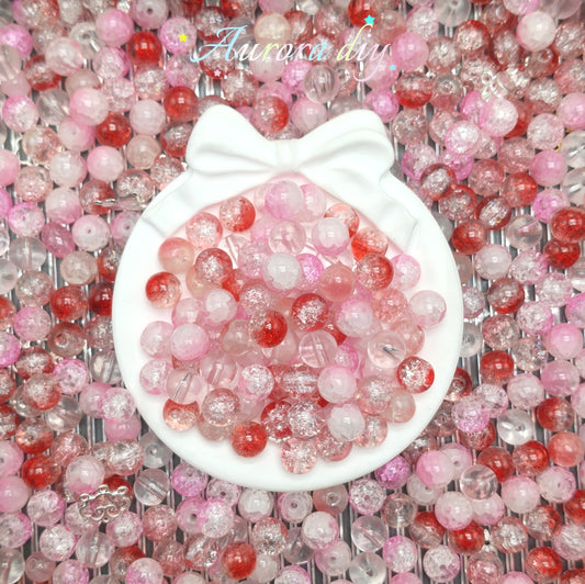 (J to T)Bigger size glass beads mix