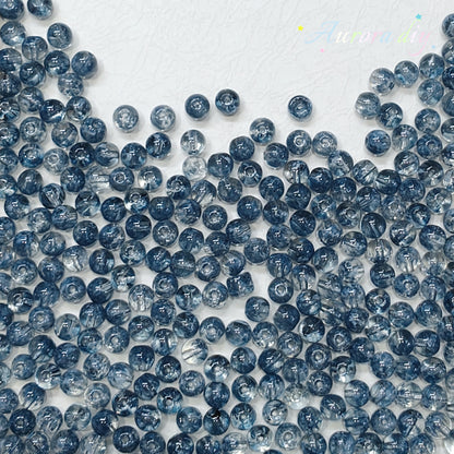 ✨【NEW】8mm Multicolor Wave‑Pattern Glass Round Beads For DIY Jewelry Making