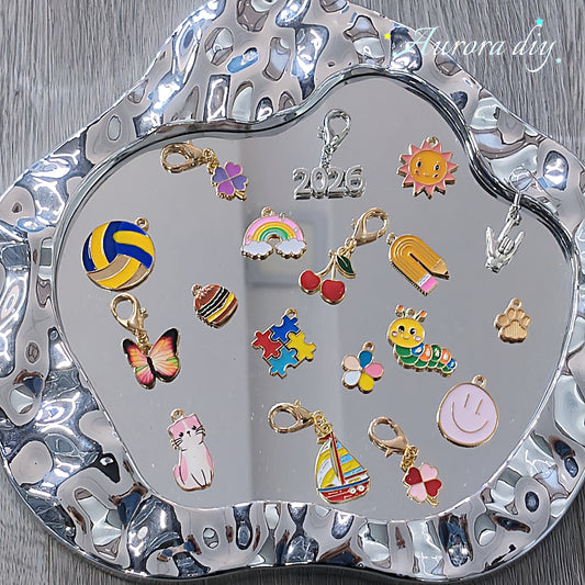 ✨【NEW】Mixed Variety Alloy Charms Bulk | Pre-Drilled Pendants for DIY Bracelet, Keychain & Jewelry Craft Making