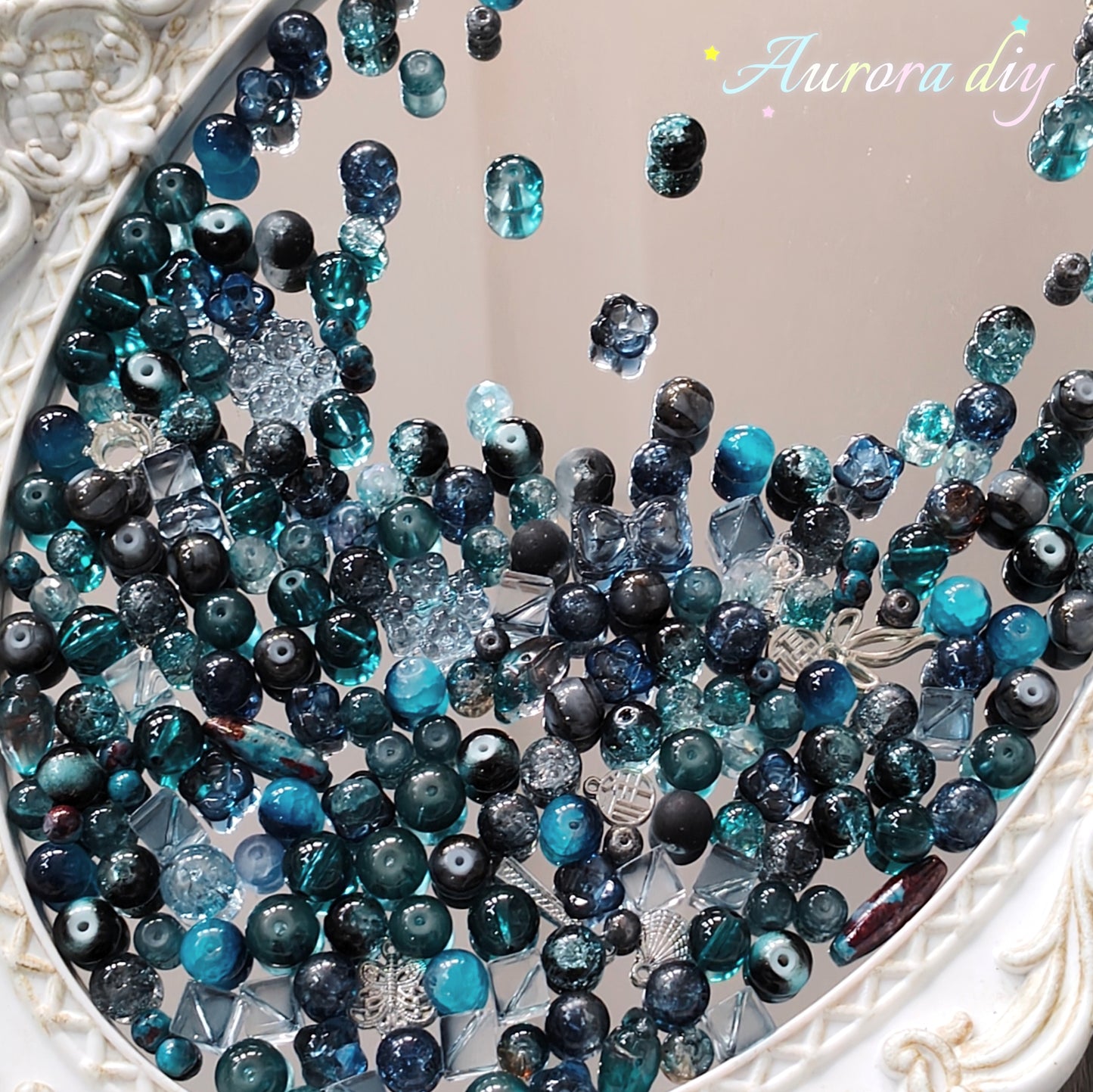 【NEW|B5G1】Aesthetic Mixed Glass Beads Collection | Buy 5 Packs Get 1 Free, 250g Per Pack, New Colors Updated Regularly