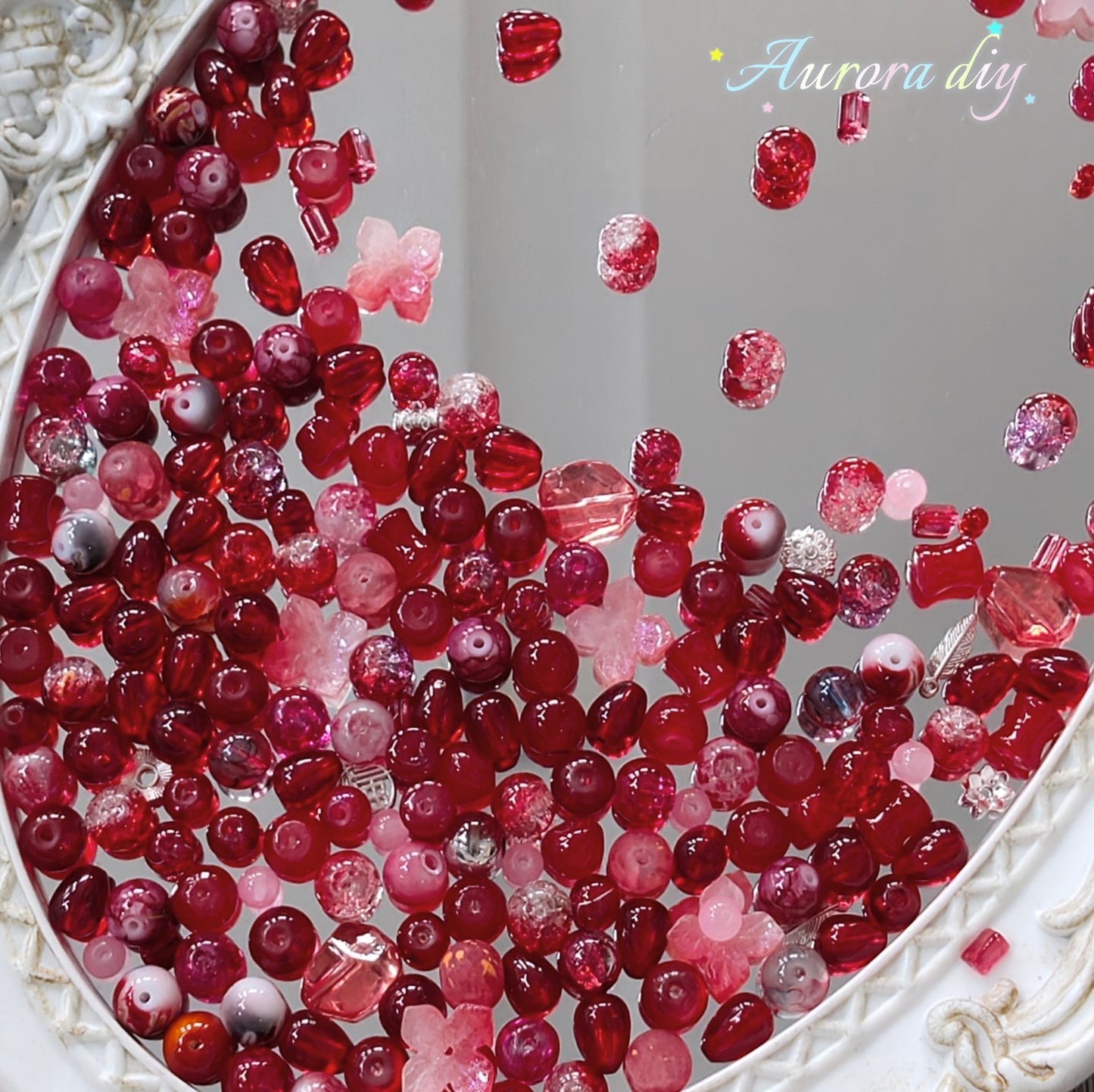【NEW|B5G1】Aesthetic Mixed Glass Beads Collection | Buy 5 Packs Get 1 Free, 250g Per Pack, New Colors Updated Regularly