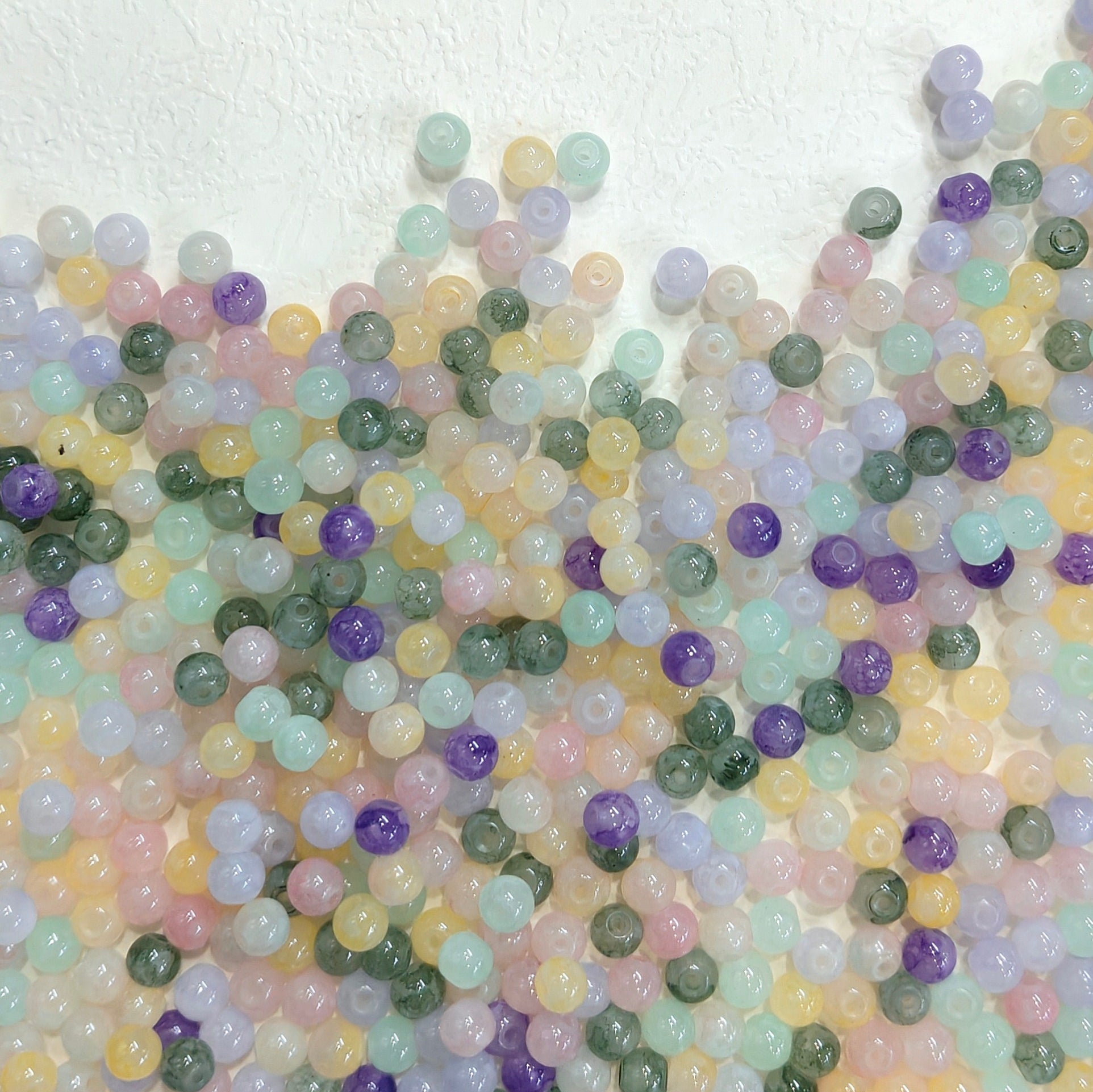 ✨【NEW】6mm Jelly Blend | Round Glass Beads For DIY Handmade Jewelry Craft Supplies