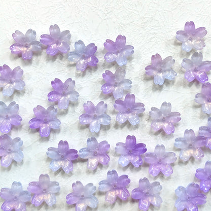 ✨【NEW】Opal Sakura | 20mm Gradient Cherry Blossom Glass Beads For DIY Jewelry