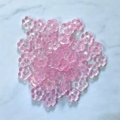 ✨【NEW】Hollow Flower | Large Hole Glass Flower Beads For DIY Handmade Jewelry Craft Supplies