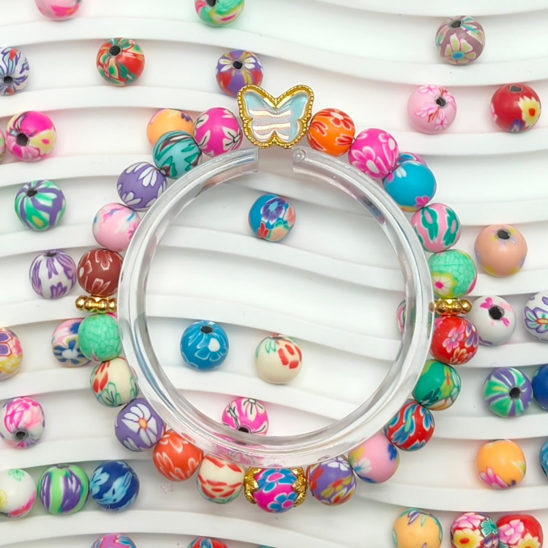 DIY Silicone Beads – Colorful Printed【For Jewelry DIY Crafts】
