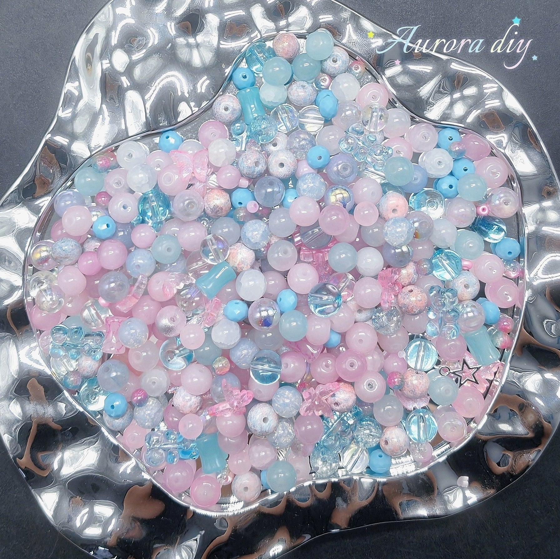 【NEW|B5G1】Aesthetic Mixed Glass Beads Collection | Buy 5 Packs Get 1 Free, 250g Per Pack, New Colors Updated Regularly