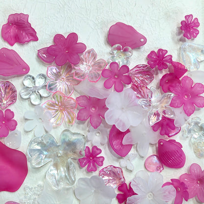 ✨【NEW】Petal Spectrum | Mixed Acrylic Flower Petal Charms For DIY Jewelry Making